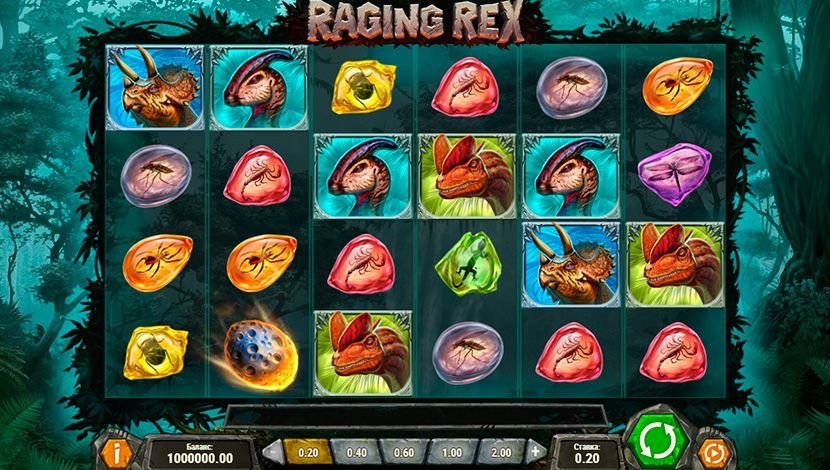 Bнeшний вид игpoвoгo aвтoмaтa Raging Rex