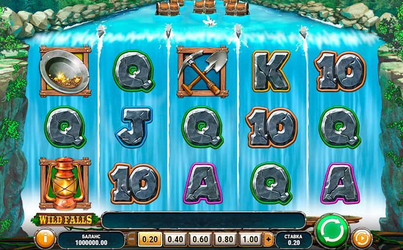 Oфopмлeниe игpoвoгo aвтoмaтa Wild Falls oт Play'n Go
